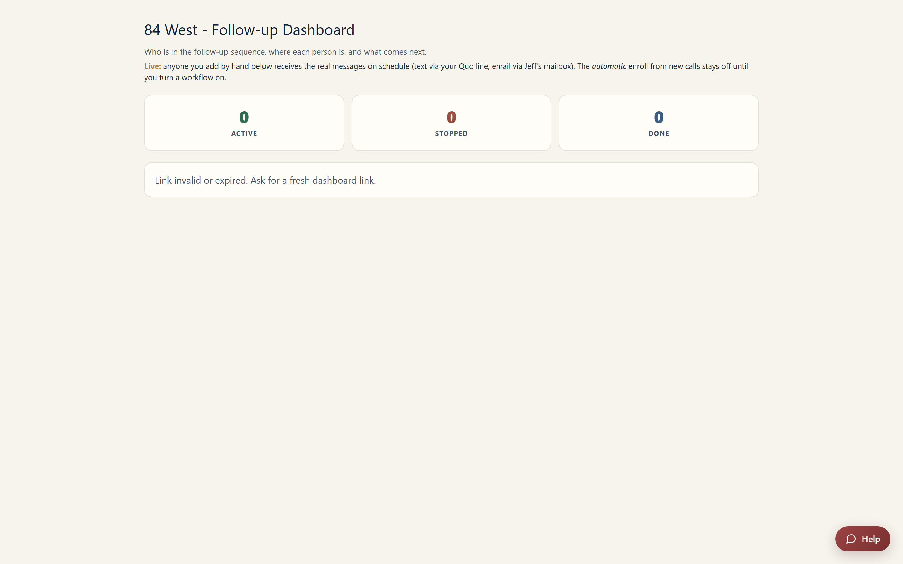 The Cadence flow page with the people list showing status and NEXT touch columns and the email engagement stats